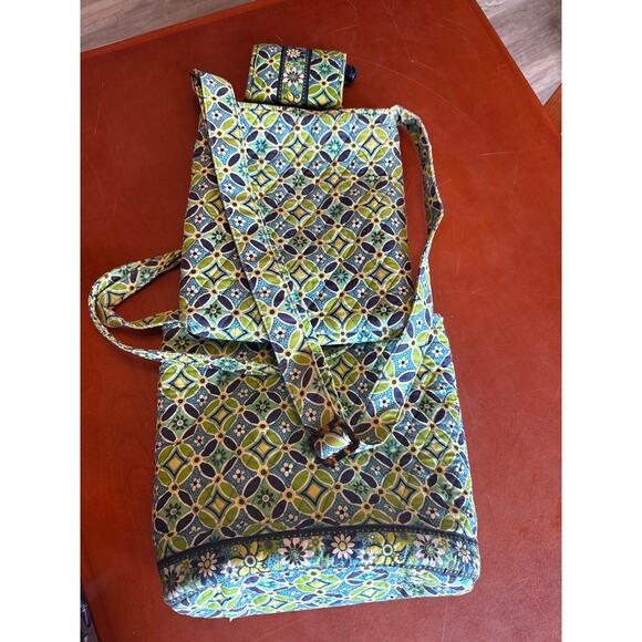 Vera Bradley Set Daisy Daisy Hipster Messenger Cross Body, Tote, Wallet Bags - Picture 11 of 11